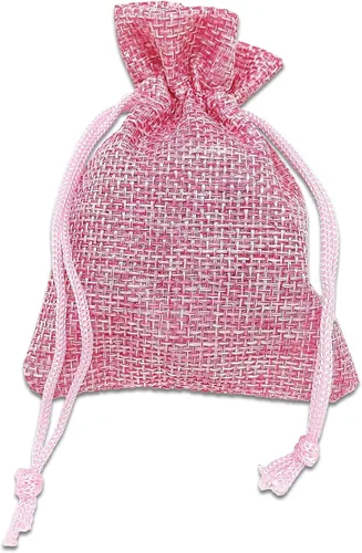 Vista 14 de TheDisplayGuys - Paquete de 12 bolsas de regalo de arpillera natural de 4 x 6 pulgadas con cordón (marrón natural, pequeña) para recuerdos