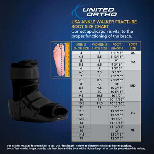 Vista 5 de United Ortho 12013 Botines para caminar, talla S