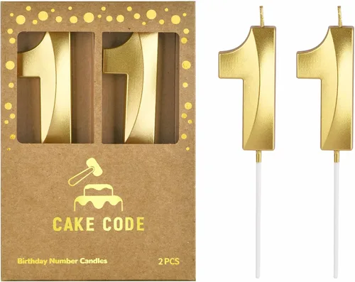 Vista 29 de Velas de cumpleaños de oro con diamantes de 2.76 pulgadas, velas de números dorados, velas de números de pastel, celebración de fiesta