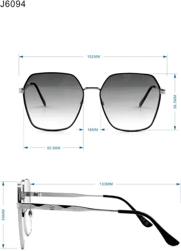 Vista 6 de Jessica Simpson Gafas de sol para mujer con protección UV400