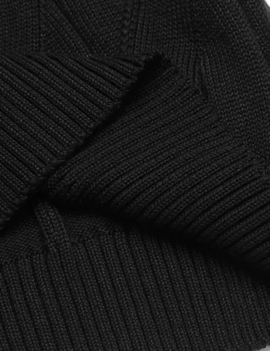 Vista 7 de COOFANDY Suéter de cuello alto para hombre, suéter de punto casual