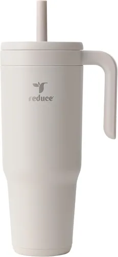 Vista 11 de REDUCE Chiller - Vaso térmico aislado al vacío de 40 onzas con pajita de silicona a prueba de derrames, tapa de Tritán sostenible con marcadores