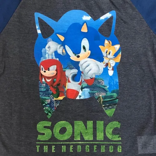 Vista 2 de Komar Kids Sonic The Hedgehog - Conjunto de pijama de forro polar de 3 piezas para niño