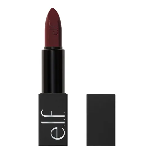 Vista 14 de e.l.f. O Face Lápiz Labial Satinado, Lápiz Labial Cremoso Ricamente Pigmentado, Nutritivo y de Larga Duración, Infundido con Jojoba, Vegano y Sin