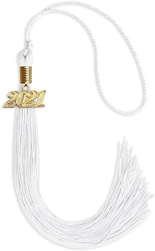 Vista 179 de Endea Graduation - Borla de un solo color con fecha dorada (Oro Antiguo, 2020)