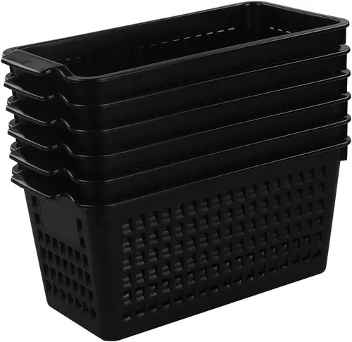 Vista 7 de Begale Bandejas de almacenamiento de plástico para cocina, organizador de baño, juego de 6