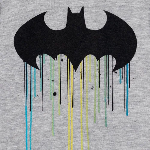 Vista 2 de DC Comics Sudadera con capucha de la Liga de la Justicia Batman para niños pequeños