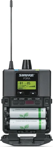 Vista 4 de Shure P3RA Receptor inalámbrico de alta calidad para sistemas de monitoreo personal PSM300 - Banda J13