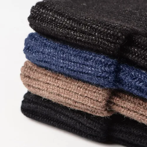 Vista 14 de Gorros de invierno para hombre, para exteriores, elásticos, de punto, con orejeras, resistentes al viento