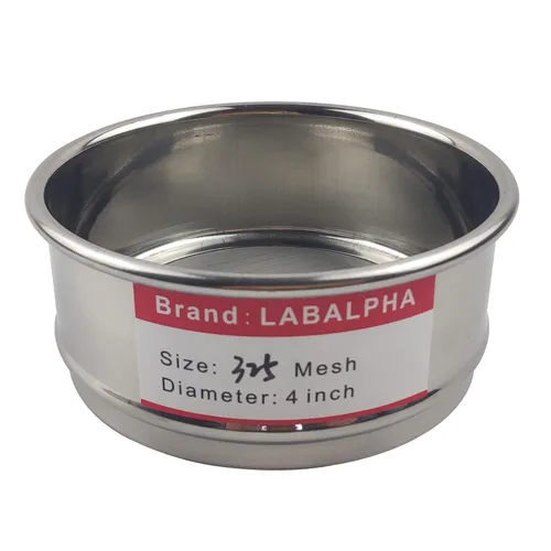 Vista 14 de LABALPHA Bandeja para tamices de laboratorio con tapa, 4'' de diámetro, acero inoxidable 304