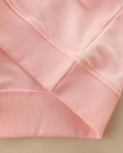 Vista 5 de FreeLu Sudaderas de algodón para niñas con estampado de dibujos animados y cuello redondo