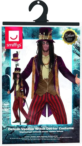Vista 3 de Smiffys Disfraz de bruja vudú para hombre