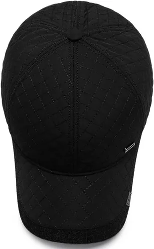 Vista 5 de Gorra de béisbol de invierno para hombre, sombreros de invierno con orejeras, gorras ajustables para clima frío