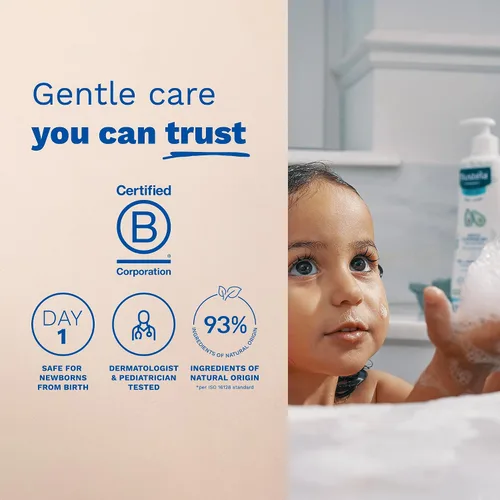Vista 8 de Mustela Set de regalo para la hora del baño para bebés, esenciales para el cuidado de la piel del bebé con aguacate natural, contiene loción