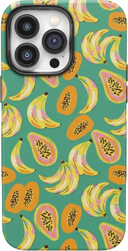 Vista 41 de Casely Funda para iPhone 14 Pro Viva La Vida Frida Kahlo Collage Floral Compatible con MagSafe Diseño protector audaz