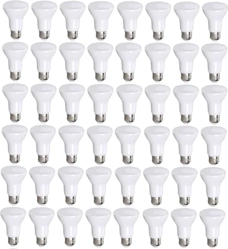 Vista 10 de Bioluz LED Paquete de 4 Bombillas LED BR20 Luz de Inundación Interior R20 Regulables Alto CRI 2700K Blanco Cálido, Equivalente a 50 Vatios Usa 7W