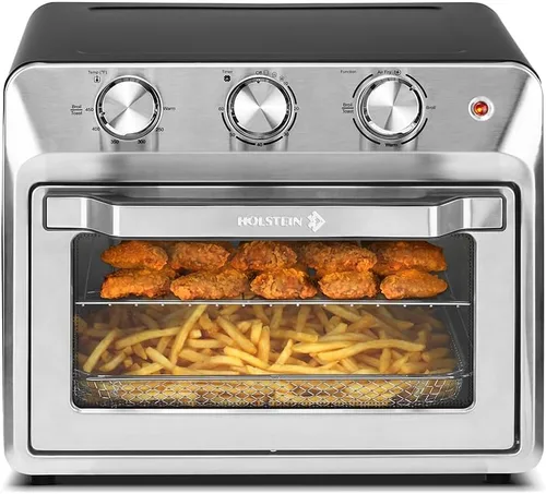 Vista 9 de Holstein Housewares Horno Tostador de Mostrador de 4 Rebanadas con Temporizador de 60 Minutos Incluye Bandeja y Rejilla de Alambre, Perfecto