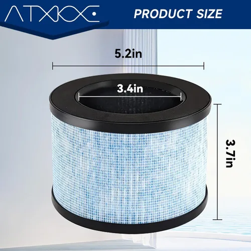 Vista 5 de Filtro de aire MK01 de repuesto para purificadores de aire Aroeve MK01 MK06, filtro verdadero compatible con ToLife TZ-K1, Kloudi DH-JH01, Pomoron