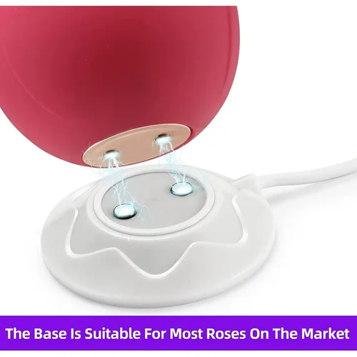 Vista 3 de Cargador vibrador magnético USB DC cable de carga para juguete rosa y juguetes para adultos cargador de repuesto (0.472 in/2.6 pies)