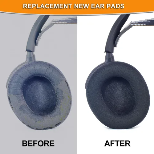 Vista 6 de Defean Almohadillas de tela de malla de repuesto compatibles con auriculares SteelSeries Arctis Nova Pro Wired, Nova Negro