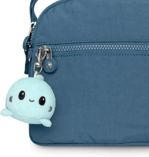 Vista 2 de TeeTurtle - Llavero de peluche (tiburón azul feliz)
