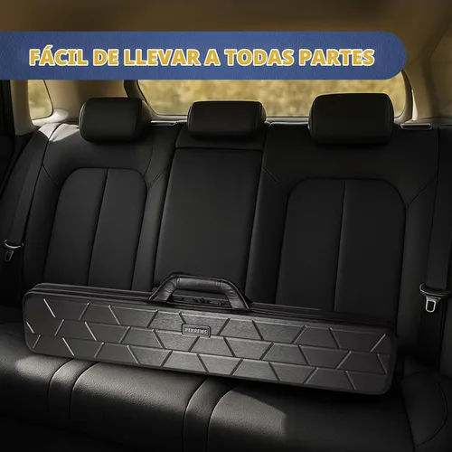 Vista 7 de PEKREWS Estuche para Taco de Billar, Funda Rígida para Taco de Billar 4x4 con 10 Ranuras Acolchadas, Bolsa de Billar Resistente con Mango de Cuero