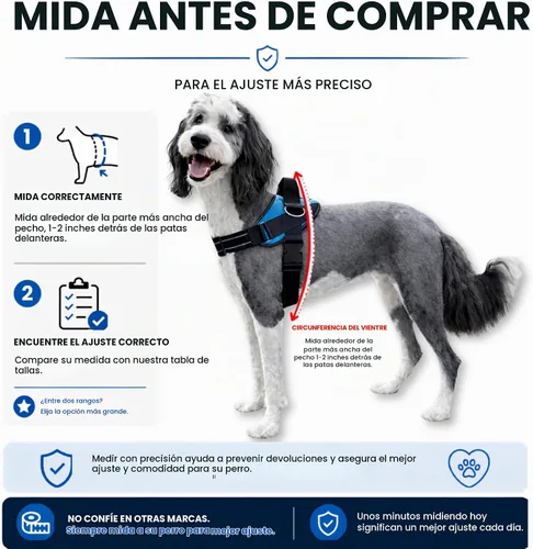 Vista 6 de ShawnCo Arnés esencial para perro, chaleco sin tirones para mascotas con 3 clips de correa, sin estrangulamiento, reflectante, ajustable y Camuflaje
