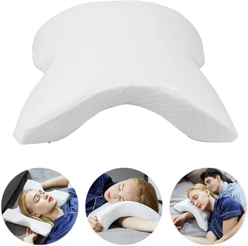 Vista 2 de Almohada de abrazo, almohada de brazo que protege la columna cervical de espuma viscoelástica para oficina y hogar