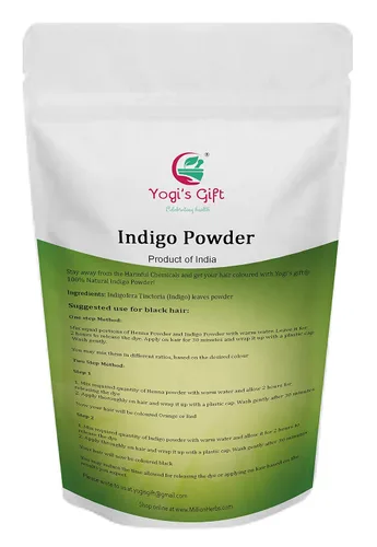 Vista 3 de Paquete múltiple Paquete de polvo índigo + polvo de henna para tinte para el cabello 17.64 oz cada uno