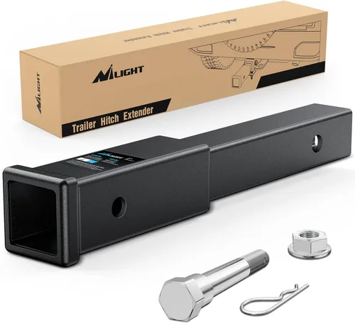 Vista 10 de Nilight Adaptador extensor de receptor de enganche de remolque, reductor de adaptador de enganche de 1-1/4 a 2 pulgadas, convertidor de manguito