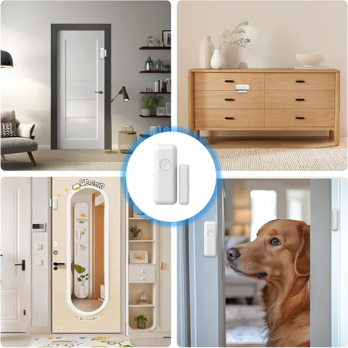 Vista 4 de Sistema de alarma PGST para seguridad del hogar, sistema de seguridad inteligente para el hogar, kit de 12 piezas