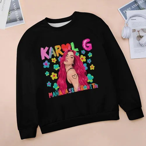 Vista 3 de PAPERBAGS Sweatshirt Womens Graphic Crewneck Long Sleeve Sweatshirts Casual Pullover Tops