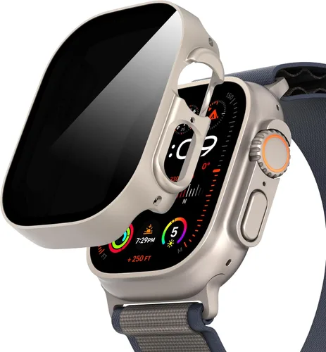 Vista 15 de Suoman para Apple Watch Protector de Pantalla de Vidrio Templado de 40 mm, [Aspecto Ultra] Funda Protectora Dura de PC para Todo el Contorno