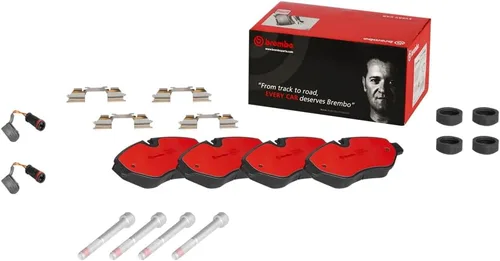 Vista 2 de Brembo P50085N Juego de pastillas de freno de disco delantero de cerámica premium MERCEDES-BENZ/MERCEDES-BENZ (FJDA)/VW OEM # A0064208420
