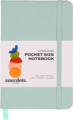 Vista 17 de ANECDOTE. Cuaderno pequeño (paquete de 2) – Diario de bolsillo de alta calidad para escribir notas – Compacto, duradero, diario de viaje ideal