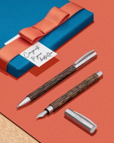 Vista 4 de Faber Castell 148150 Ambition - Bolígrafo de madera de palmera a base de aceite