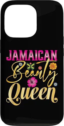 Vista 10 de iPhone 16 Jamaican Beauty Queen Jamaica Flag Jamaica Girl Souvenir Case