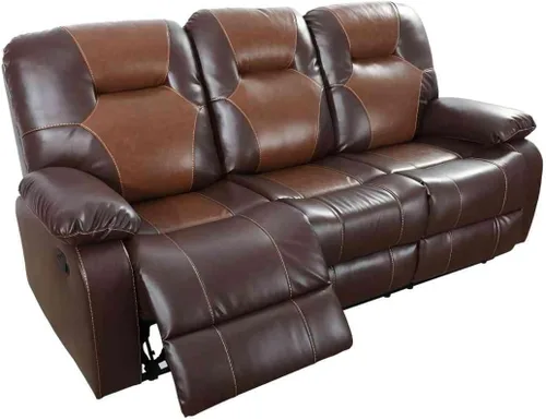 Vista 21 de Silla reclinable eléctrica, sofá biplaza, sofá para sala de estar, cómodo asiento de cuero transpirable para cine en casa con puertos de carga USB