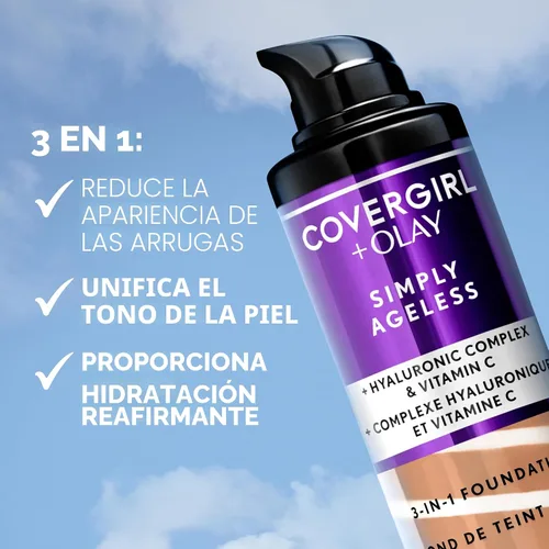 Vista 5 de Covergirl & Olay Simply Ageless - Base de maquillaje líquida 3 en 1