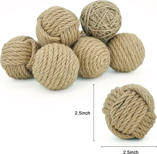 Vista 2 de Lorigun Bolas decorativas para cuencos de centro de mesa, rellenos de cuencos de masa decorativos para decoración del hogar, esferas de cuerda
