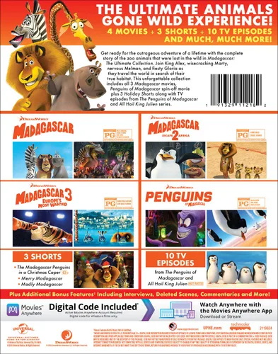 Vista 2 de Madagascar The Ultimate Collection Blu-ray