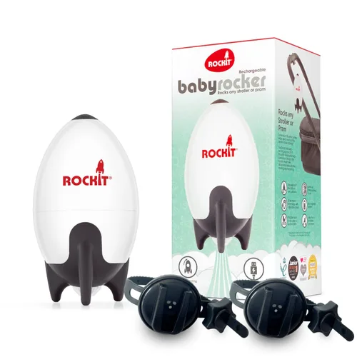 Vista 11 de Rockit Mecedora para bebé recargable por USB - Mecedora portátil con manos libres para dormir que calma suavemente el cochecito o el buggy
