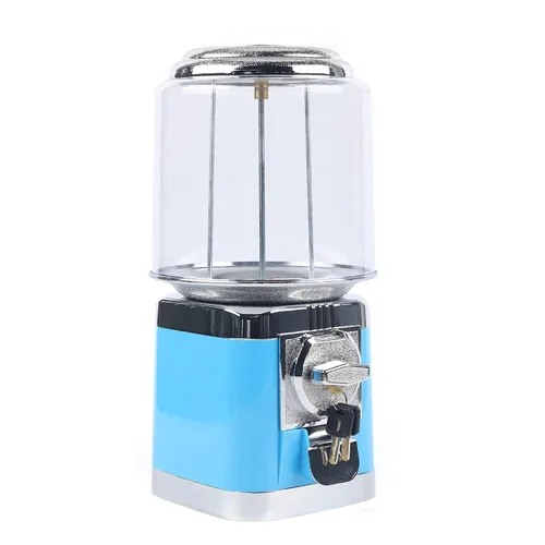 Vista 4 de Máquina expendedora de dulces Máquina expendedora de dulces para caramelos pequeños Dispensador automático de dulces Máquina expendedora Azul