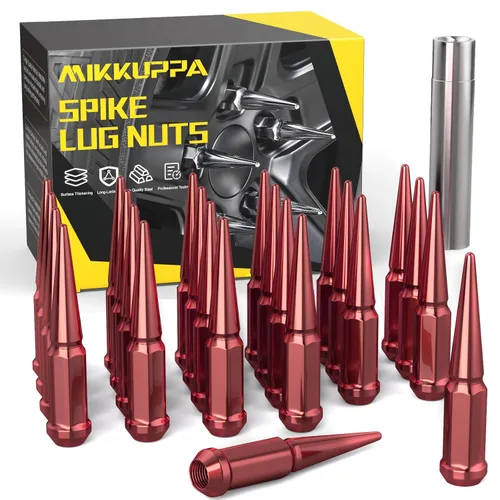 Vista 18 de MIKKUPPA Tuercas de llanta con pinchos M14x1.5, repuesto para Chevy Silverado GMC 2500 Cromo