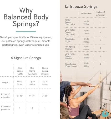 Vista 5 de Balanced Body Reformador de pilates con combinación de barra de pie Revo y trapecio, equipo de ejercicio de pilates, equipo de entrenamiento
