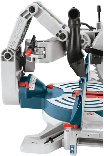 Vista 6 de Bosch Power Tools - Sierra de inglete deslizante con doble bisel, cable de 12 pulgadas y hoja de sierra con 60 dientes, 15 amperios, GCM12SD