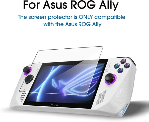 Vista 4 de amFilm 3 Pack Screen Protector for ASUS ROG Xbox Ally X/ROG Xbox Ally 2025 / ROG Ally X 2024 / ROG Ally 2023 7'' 9H+ Tempered Glass