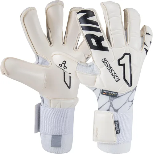 Vista 11 de Guantes Rinat SantoLoco PRO: Agarre de Látex AXG, Corte Ergoroll, Parte Trasera Acolchada, Cierre Ajustable de Rendimiento Élite Todo Clima.