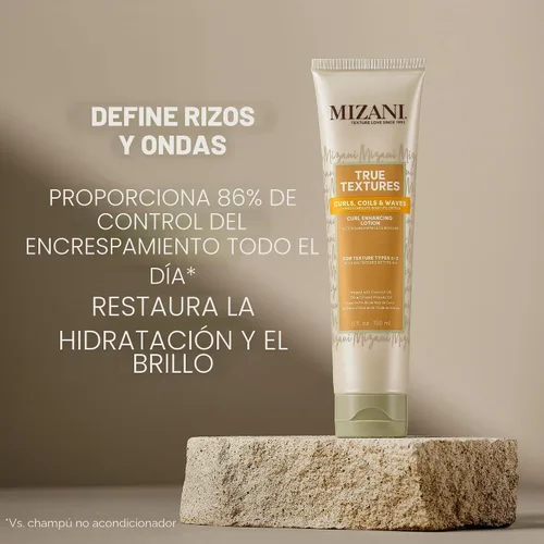 Vista 2 de Mizani Loción potenciadora de rizos True Textures - Para cabello rizado