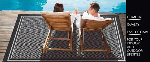 Vista 5 de Gertmenian Freedom Collection - Alfombra para exteriores con temática náutica y cuidado inteligente para terraza.
